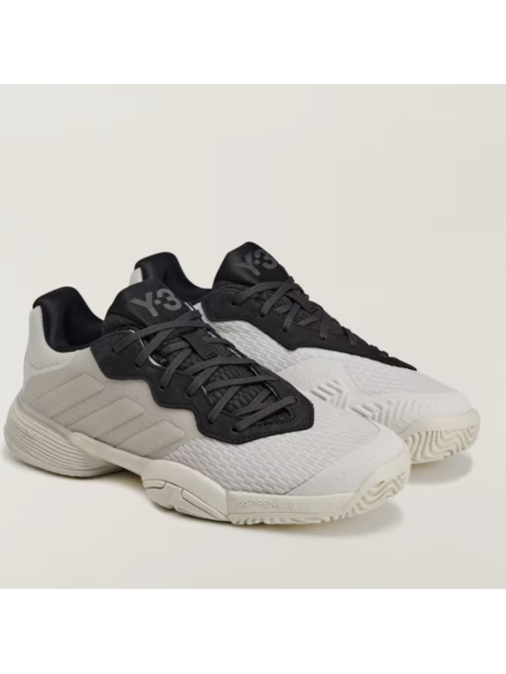 adidas Y-3 Kids Black and Off-White Sneakers